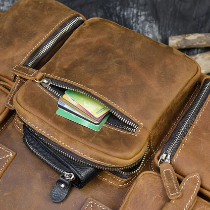 Fashion Natural Leather Men Briefcases With Shoulder Strap Mans Laptop Notebook Hand Bag 2019 New Business Briefcase Bag