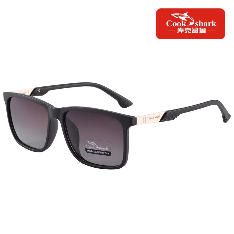 Cook Shark Men's Polarized Sunglasses Driving Special Color Change Day and Night Drivers Driving Sunglasses Men's Tide