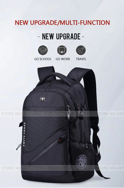 mochila Swiss Men's anti theft Backpack USB Notebook School Travel Bags waterproof Business 15.6 17 inch laptop backpack women