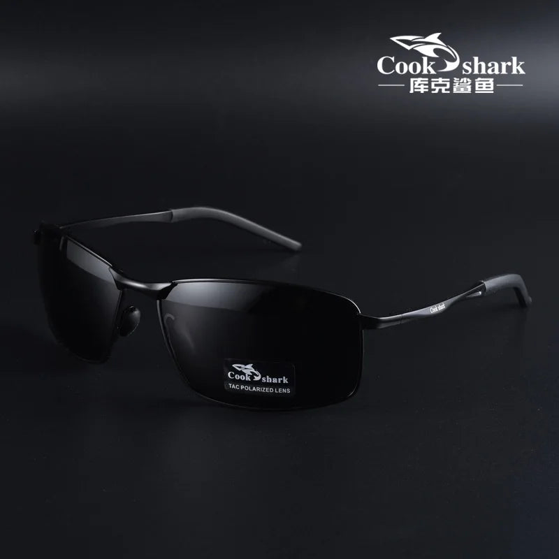 Cook Shark Polarized Sunglasses Men's Drivers Driving Glasses Trend Sunglasses Men's UV Protection Men's Glasses