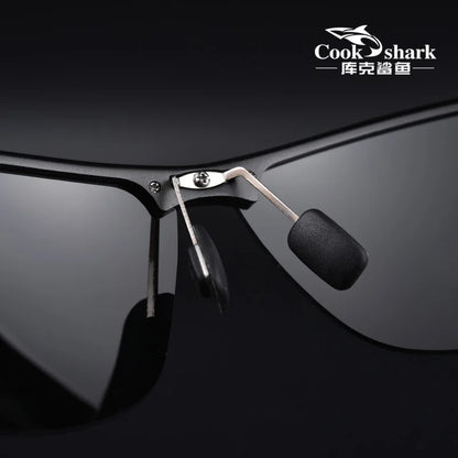 Cook Shark Sunglasses Men's Special Glasses for Driving Day and Night Color Change Sunglasses Polarized Driver's Driving Mirror