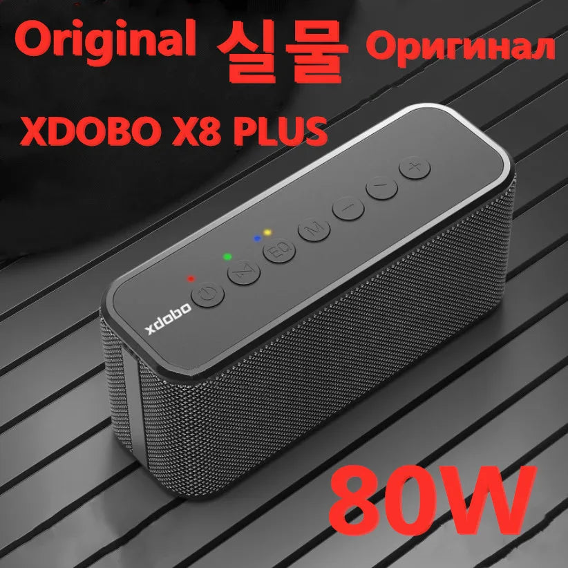 XDOBO 60W X8 80W X8 Plus Bluetooth Speaker Portable Column Bass Stereo Speakers for the Computer Sound Bar Music Center Boom BOX