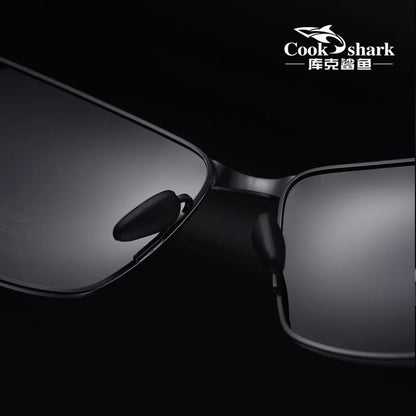 Cook Shark Polarized Sunglasses Men's Drivers Driving Glasses Trend Sunglasses Men's UV Protection Men's Glasses