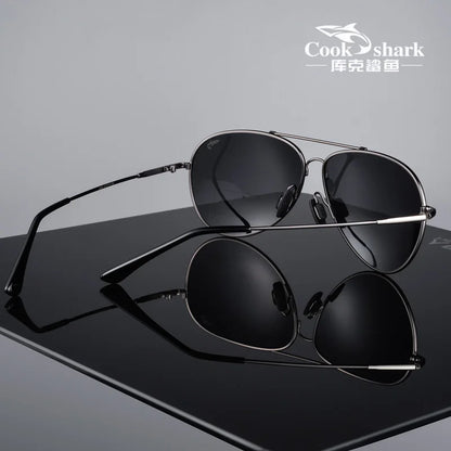 Cook Shark 2020 new sunglasses men's sunglasses color polarized driving driver toad glasses tide