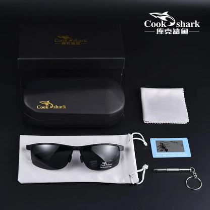 Cook Shark Sunglasses Men's Special Glasses for Driving Day and Night Color Change Sunglasses Polarized Driver's Driving Mirror