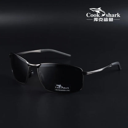 Cook Shark Polarized Sunglasses Men's Drivers Driving Glasses Trend Sunglasses Men's UV Protection Men's Glasses