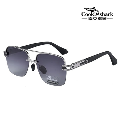 Cook Shark's new men's sunglasses polarized driving driver's glasses UV sunglasses men's trend