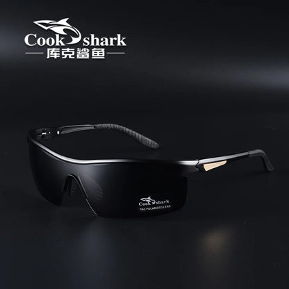 Cook shark 2021 new polarizing sunglasses men's driving glasses special trend color changing Sunglasses men's fishing glasses