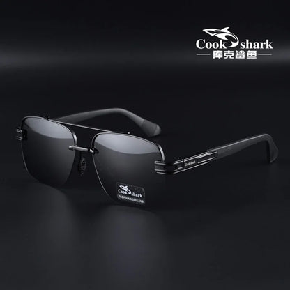 Cook Shark's new men's sunglasses polarized driving driver's glasses UV sunglasses men's trend