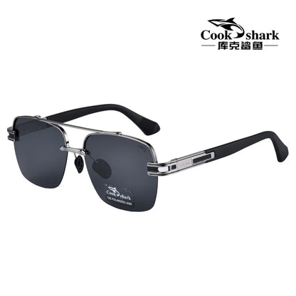 Cook Shark's new men's sunglasses polarized driving driver's glasses UV sunglasses men's trend