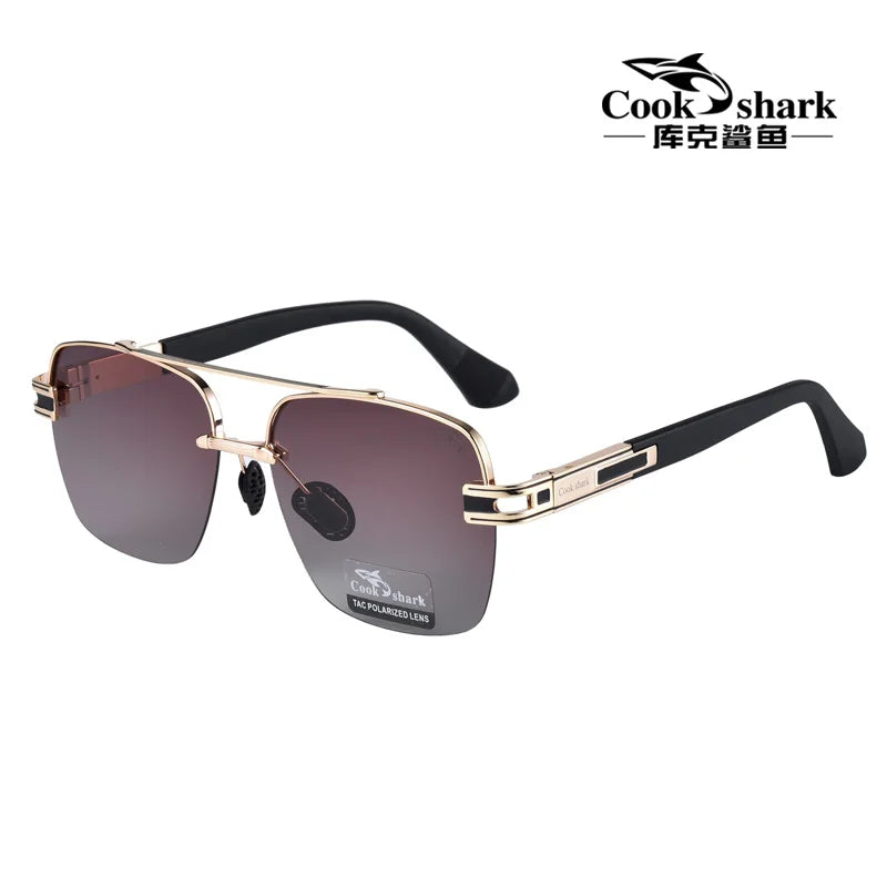 Cook Shark's new men's sunglasses polarized driving driver's glasses UV sunglasses men's trend