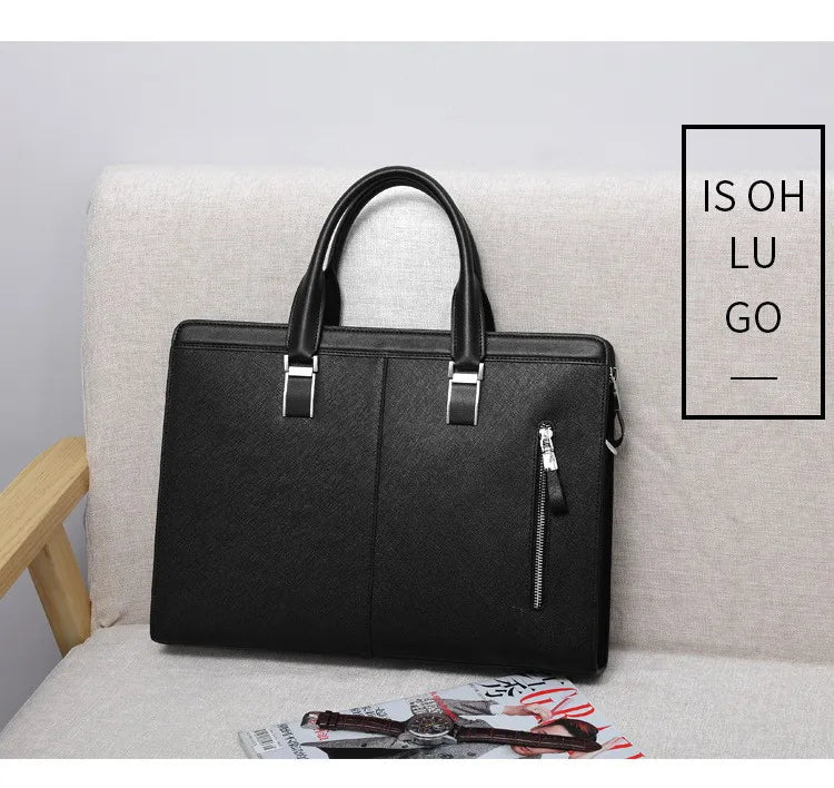 New Designer Men Briefcase Leather Men Bags Business Men Messenger Bags Luxury Brand Male Briefcases