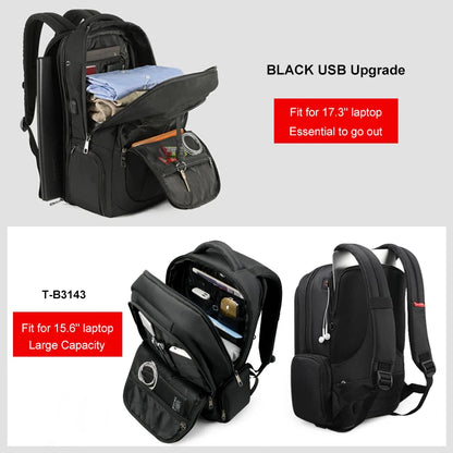 Lifetime Warranty Men Backpack 14 15.6 17.3inch Laptop Backpack Bag For Men Anti Theft School Backpack Male Travel Bag Knapsack