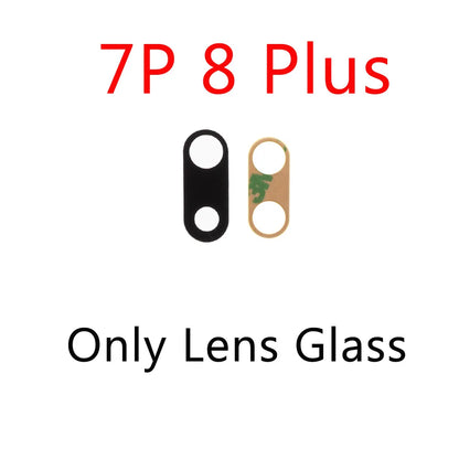 2set For iPhone 13 Pro Max 12 11 14 ProMax Mini XR XS XSMax  Back Rear camera Glass lens with sticker adhesive Replacement