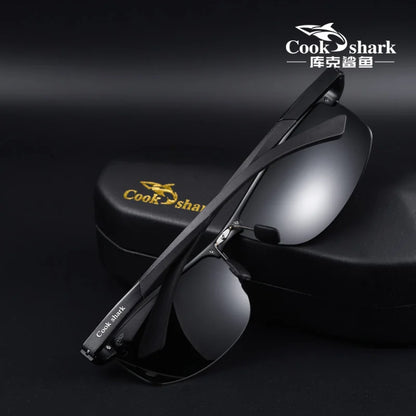 Cook Shark Sunglasses Men's Special Glasses for Driving Day and Night Color Change Sunglasses Polarized Driver's Driving Mirror