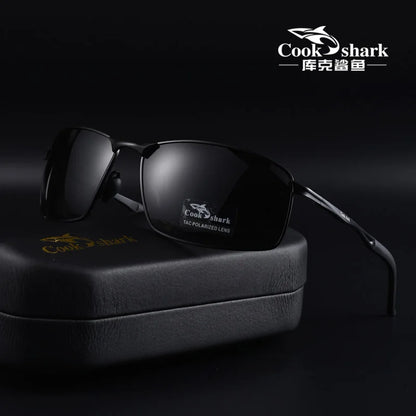 Cook Shark Polarized Sunglasses Men's Drivers Driving Glasses Trend Sunglasses Men's UV Protection Men's Glasses