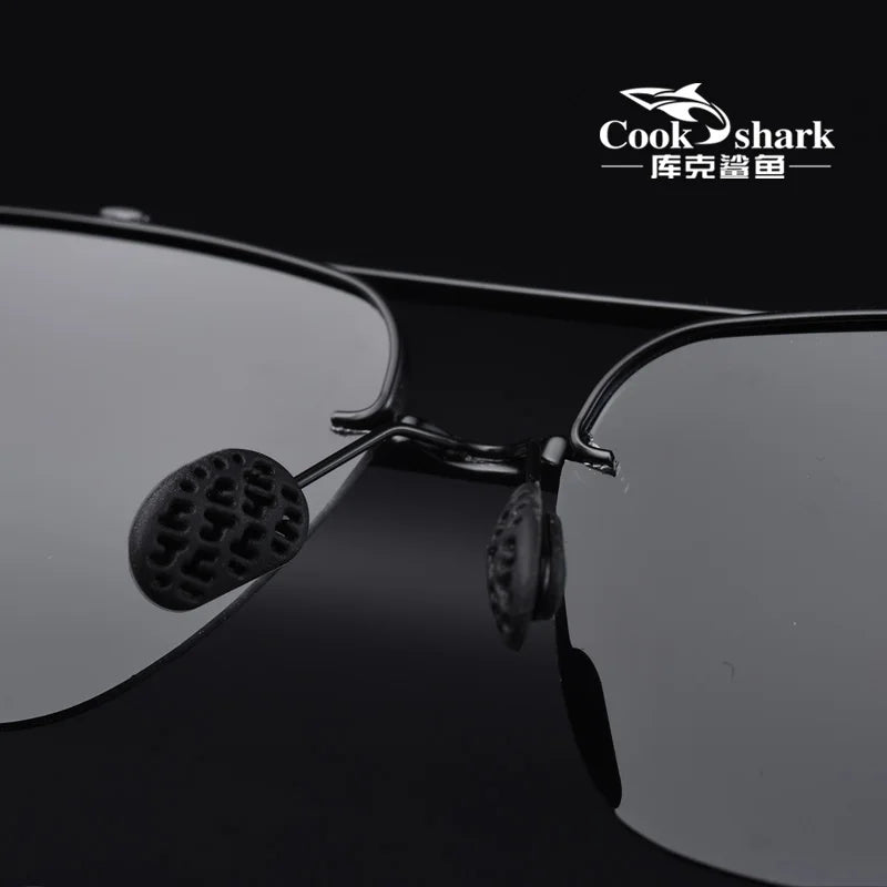 Cook Shark's new men's sunglasses polarized driving driver's glasses UV sunglasses men's trend