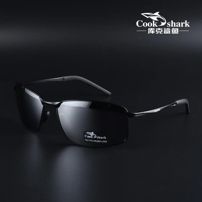 Cook Shark Polarized Sunglasses Men's Drivers Driving Glasses Trend Sunglasses Men's UV Protection Men's Glasses