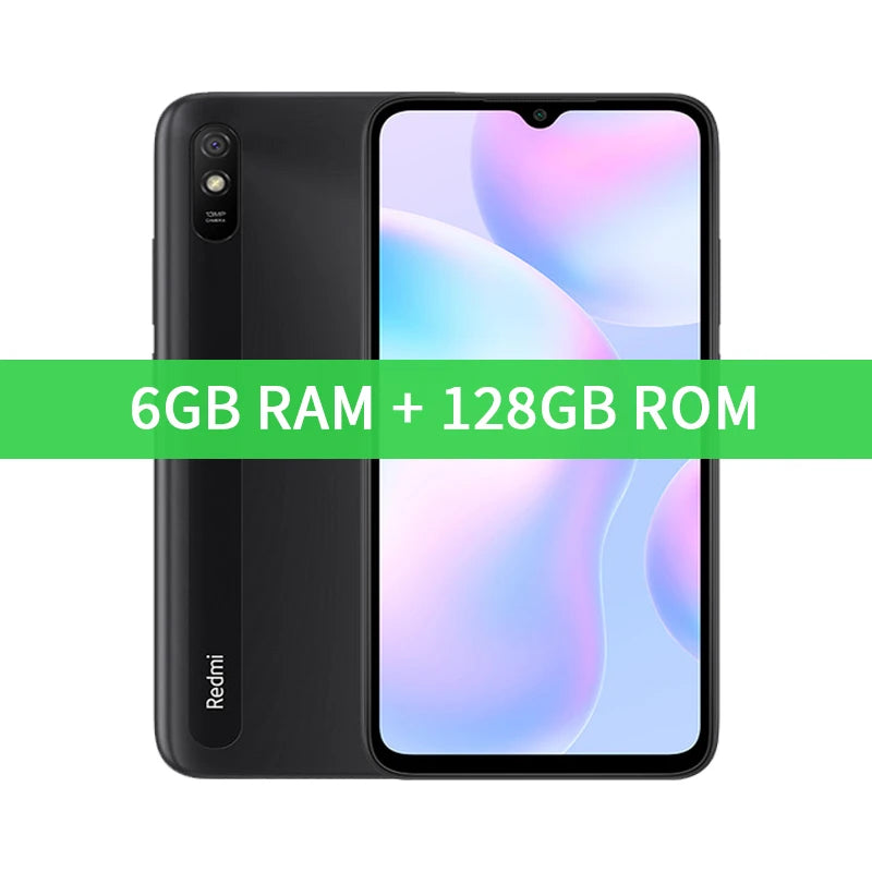 Xiaomi Redmi 9A Global Rom Smartphone 64GB/128GB Cellphone 5000mAh 6.53 inch MTK Helio G25 Octa Core 13MP Smart phone CN Version