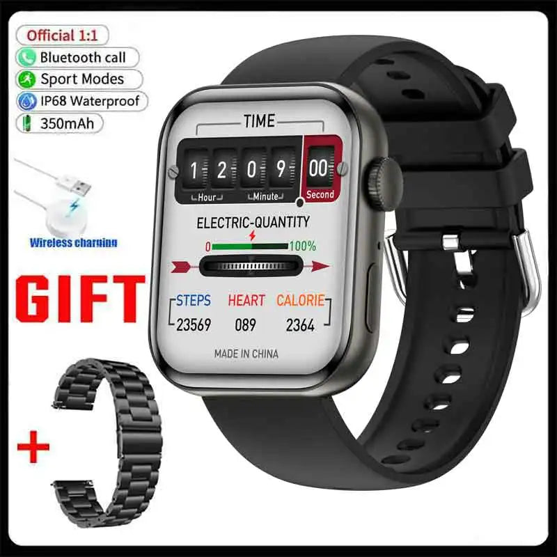 2024 New For Huawei Xiaomi AMOLED Smart Watch Men Blood oxygen Bluetooth Call GPS Sport Tracker IP67 Waterproof Women Smartwatch