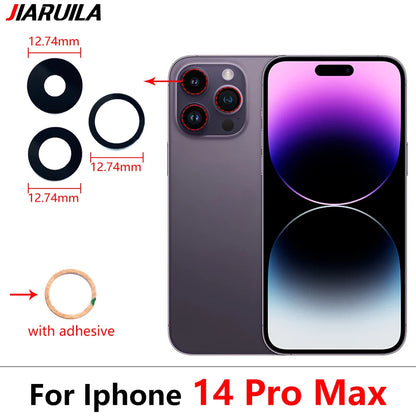 NEW Replacement Camera Glass Lens Back Rear Camera Glass Lens With Glue Sticker For IPhone 11 12 13 14 Pro Max mini 15 Plus