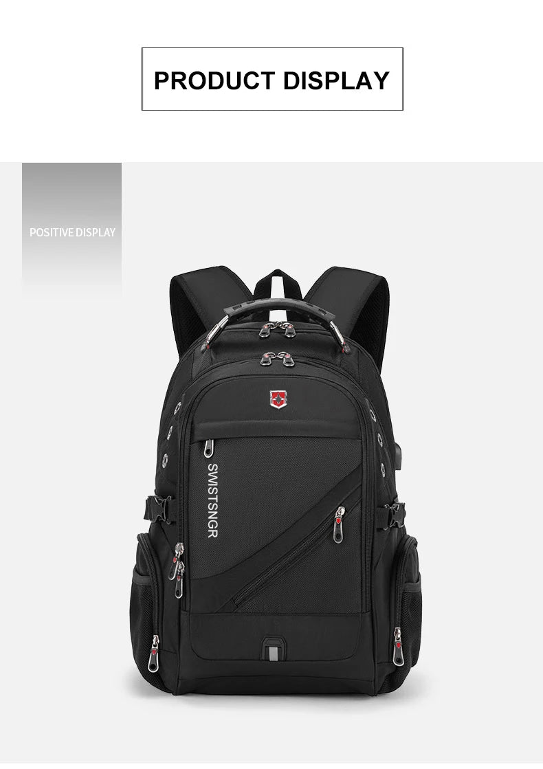 2024 Waterproof 17/20 Inch Laptop Backpack Men Airplane Travel Backpack Women Oxford Rucksack Male School Bag modern Mochila