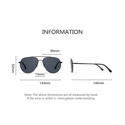 PARZIN Sunglasses For Men Pilot Polarized Nylon Lens Sun Glasses Male Alloy Frame UV400 Glasses For Driving 8327