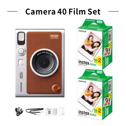 Original Fujifilm Instax Mini Evo Camera Fujifilm Instant Camera Smartphone Photos Camera Optional Fuji Instax Mini White Film