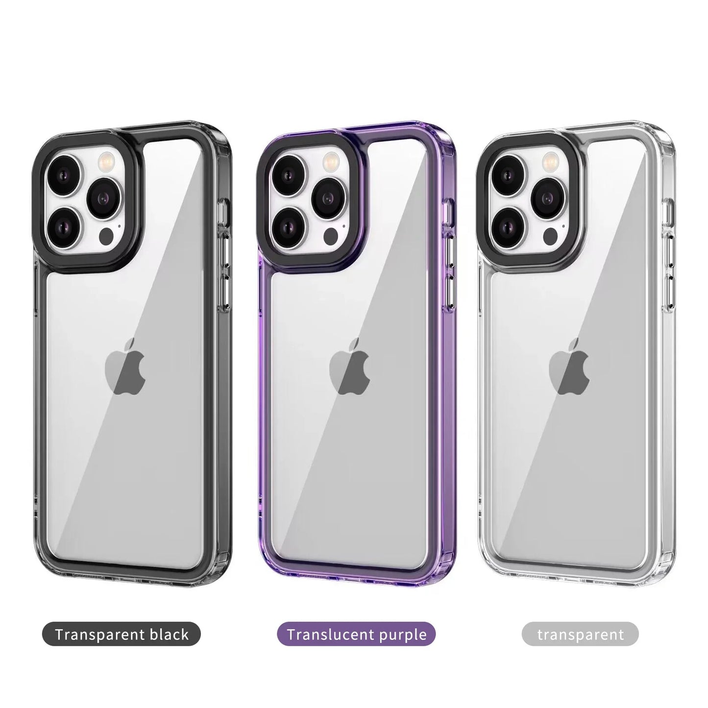 Acrylic Shockproof Clear Case For iPhone 15 16 Pro Max 14 Pro 13 12 11 Pro XS Max XR 8 7 Plus SE 2022 Back Transparent Cover