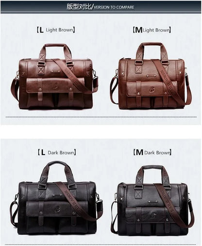 2024 luxury men's briefcase Large capacity high-quality handbags Essential for business trips shoulder crossbody bag laptop bag