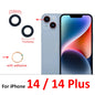 10Pcs/Lot,  For iPhone X XR XS 11 12 13 14 15 16 Pro Max Mini Plus Rear Back Camera Glass Lens With Ahesive