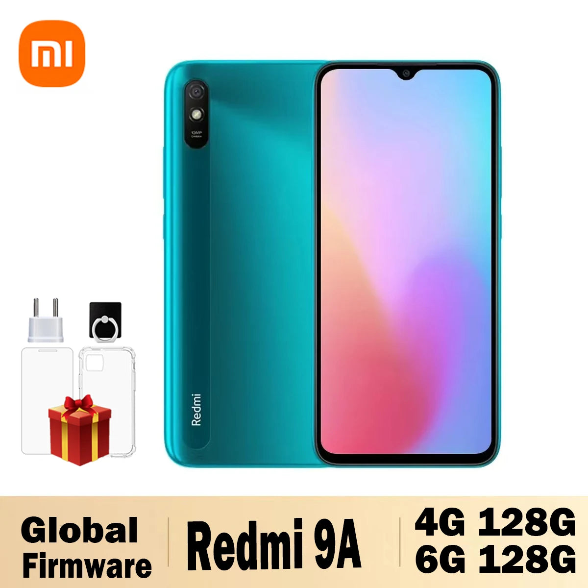 Xiaomi Redmi 9A Smartphone 4GB 128GB Global Rom Cellphone 5000mAh 6.53 inch MTK Helio G25 Octa Core 13MP Smart phone CN Version