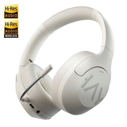 HAYLOU S30 Wireless Bluetooth 5.4 Headphones 43dB Adaptive Noise Cancelling Headsets 40mm Driver 80H Playtime Earphones