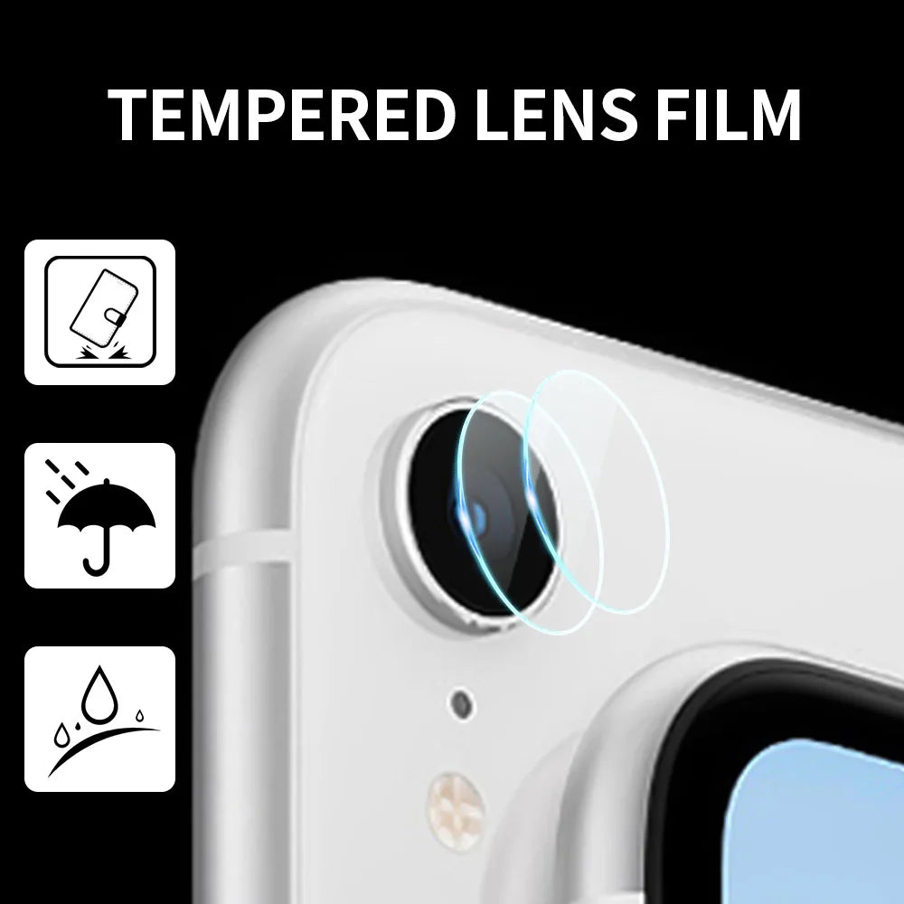 Metal Lens Camera Protector Ring for IPhone XR Back Lens Protective Film Kit Aluminun Alloy Ring Protection for XR