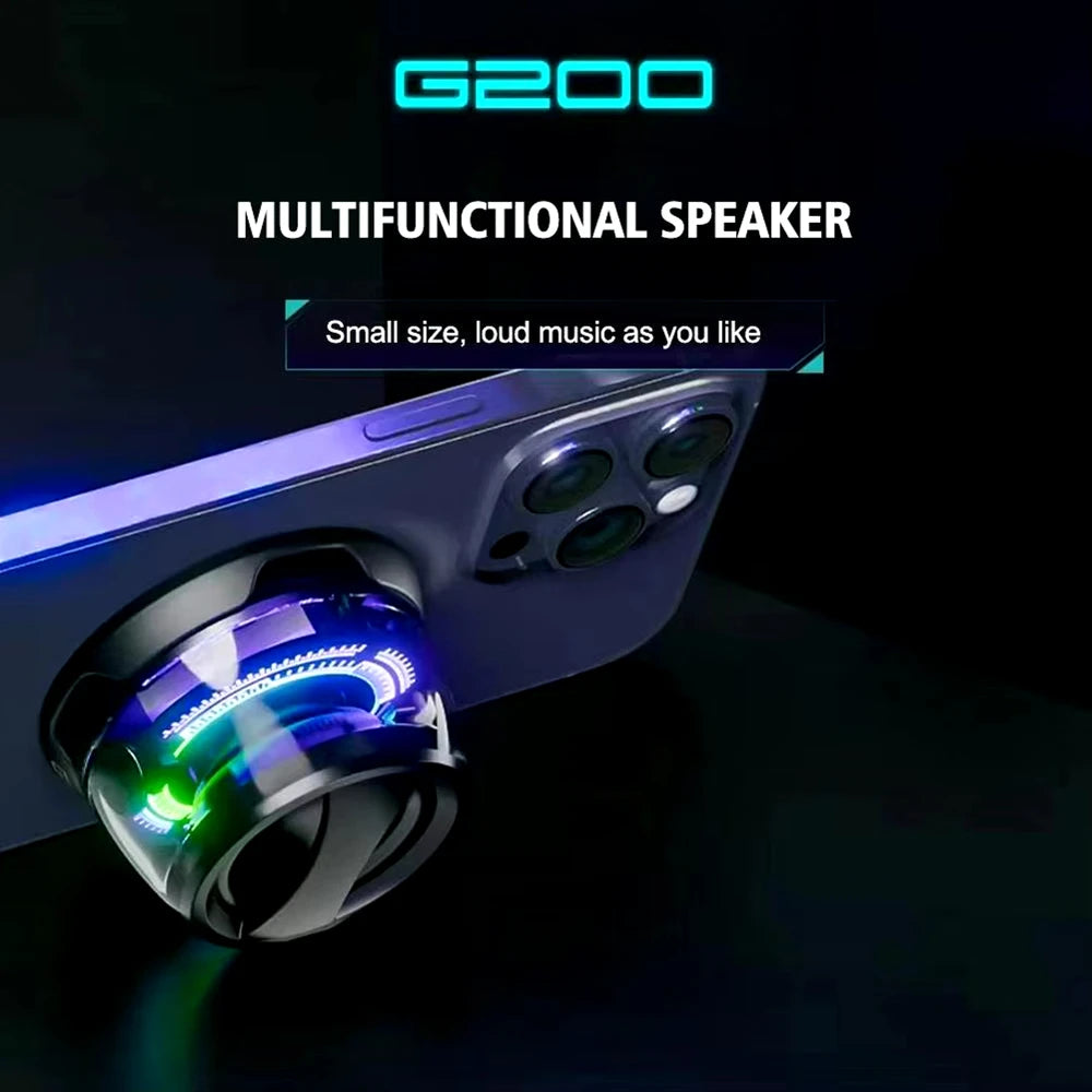 Magnetic Portable Bluetooth Speaker G200 Mini Sound Box Magnetic Bluetooth Multifunctional Rgb Speaker Bluetooth 5.3