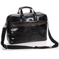 Luxury Genuine Leather Men Briefcase Business Bag Leather portfolio Laptop Bag Shoulder Messenger Bag male Document Office bag