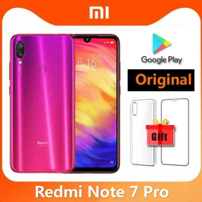 6GB 128GB Xiaomi Redmi Note 7 PRO Original Smartphone Snapdragon 660AIE Android Mobile Phone 48.0MP+5.0MP Rear Camera cellphone