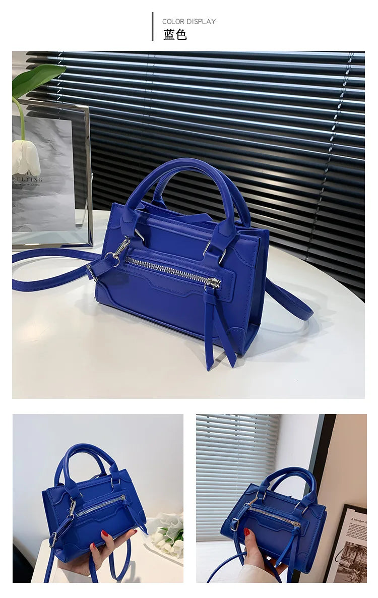 Crossbody Bag for Women New Fashion Casual Western Style Shoulder Handbag Simple Texture Messenger Small Square Bag