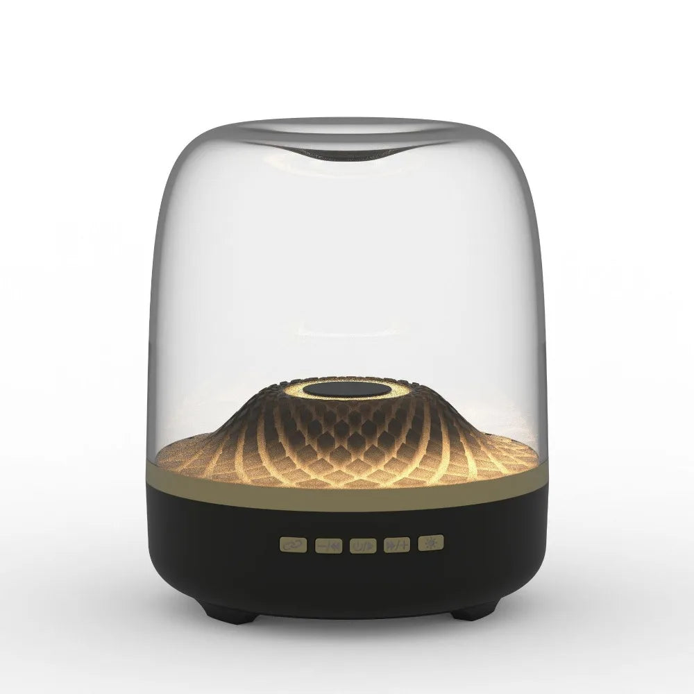 Harman's Same Desktop Subwoofer Glass 4th Generation Bluetooth Speaker GLASS Black Gold Collector Speaker Stuttering