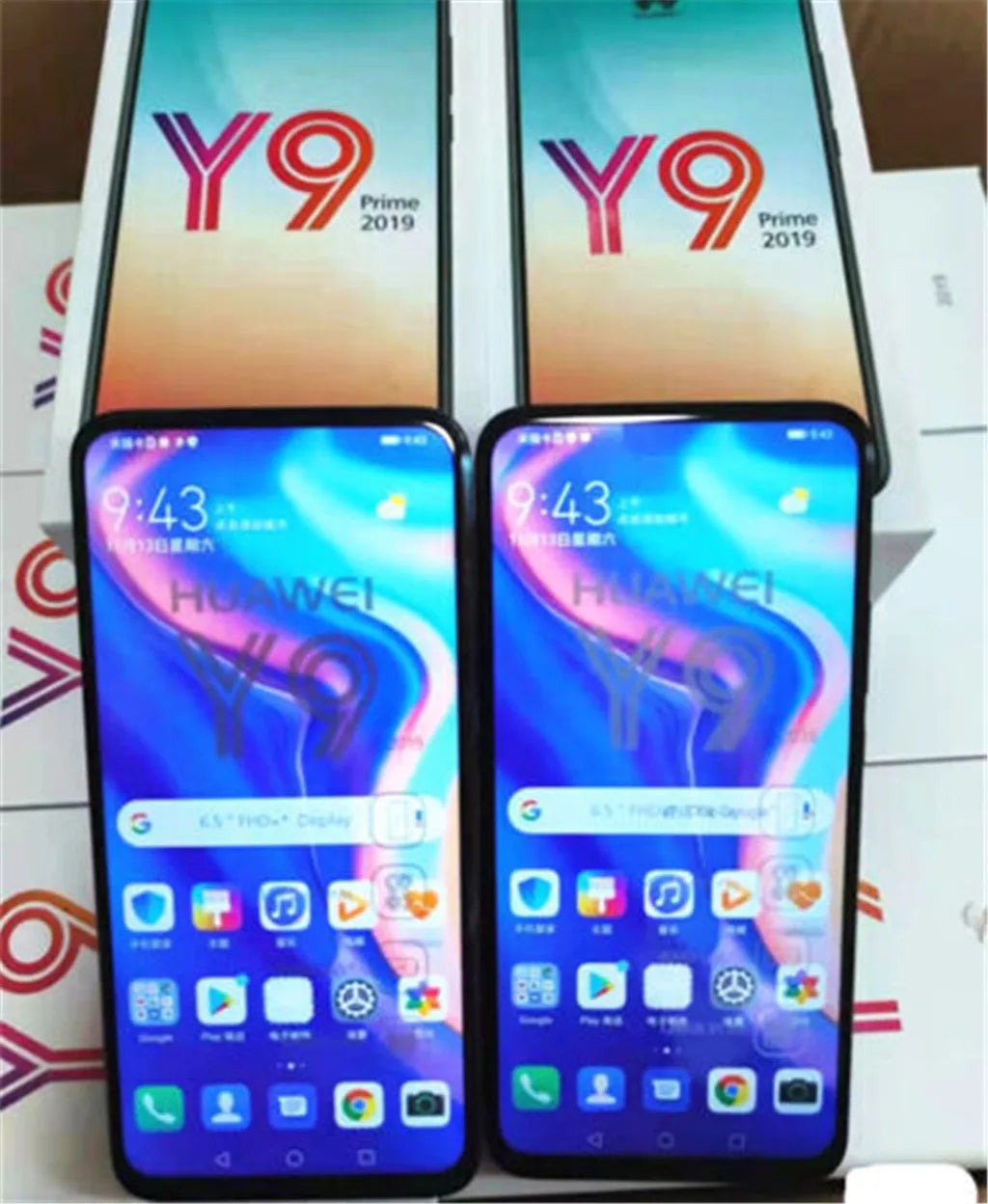 HUAWEI-Y9 Prime 2019 Mobile Phone, Global Version, 8GB, 128GB, 6.59 ", HiSilicon Kirin 710F, Triple AI Camera, 4000 mAh,