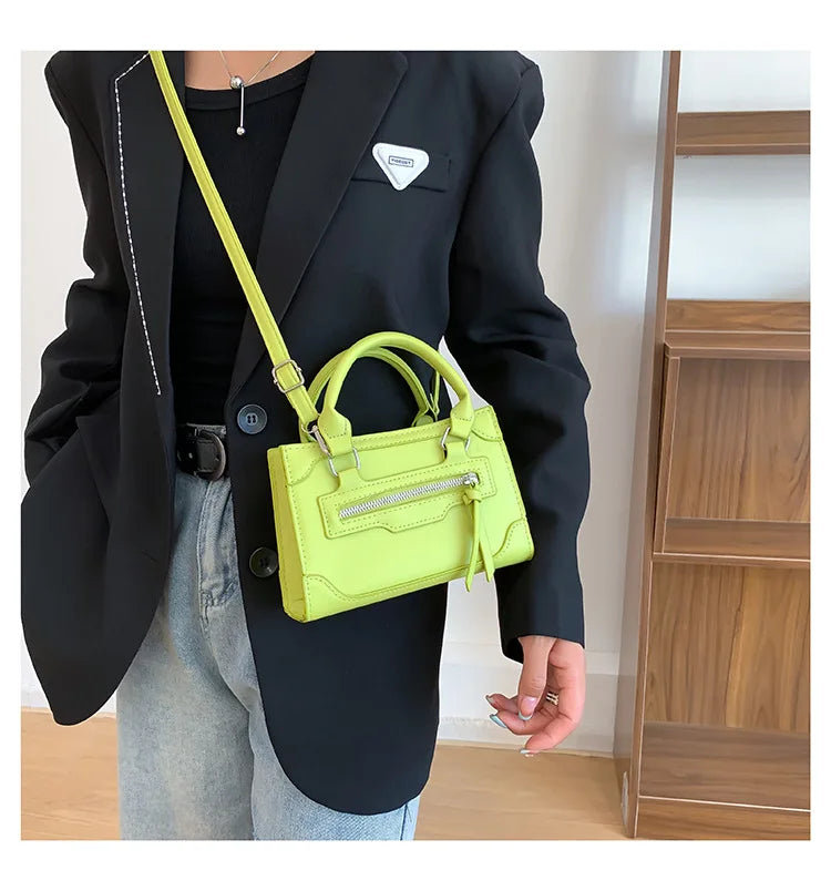 Crossbody Bag for Women New Fashion Casual Western Style Shoulder Handbag Simple Texture Messenger Small Square Bag