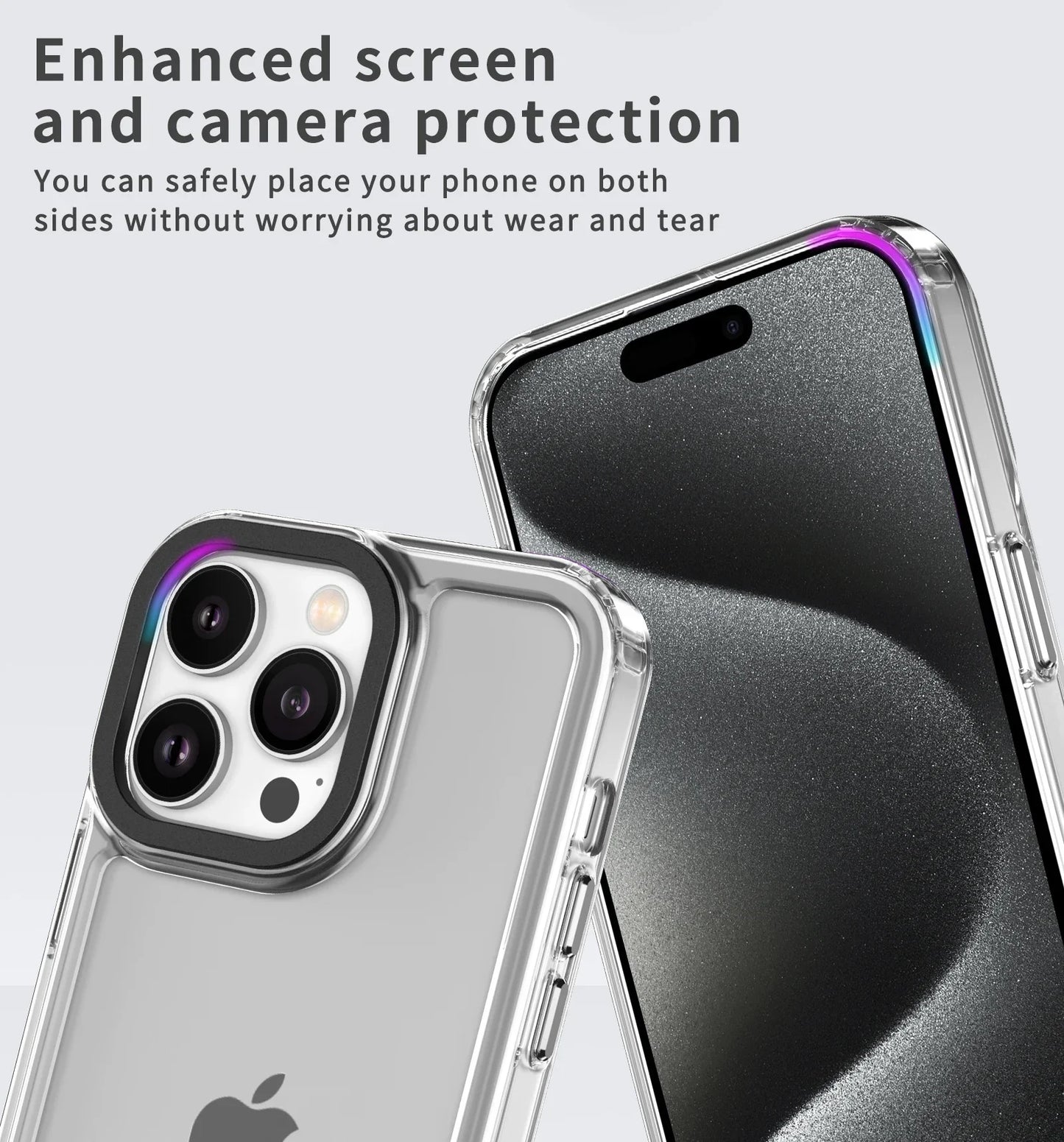 Acrylic Shockproof Clear Case For iPhone 15 16 Pro Max 14 Pro 13 12 11 Pro XS Max XR 8 7 Plus SE 2022 Back Transparent Cover