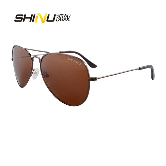 SHINU Men Sunglasses Polarized lenses Sunglasses women 2024 Metal glasses Mirror Coating  vintage sunglasses men two size choose