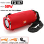 TG187 High Power 50W Portable Bluetooth Speakers Powerful Sound box Wireless Subwoofer Bass Mp3 Player FM radio 4400mAh Battery