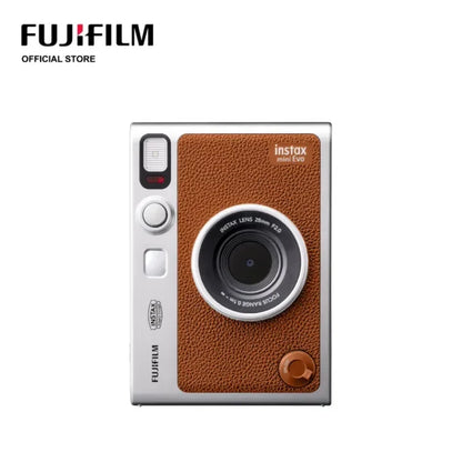 FUJIFILM Instax Mini EVO Instant Film Retro Camera Black , Brown Bare Metal One Imaging Retro For 3 Inches Photographic Paper
﻿