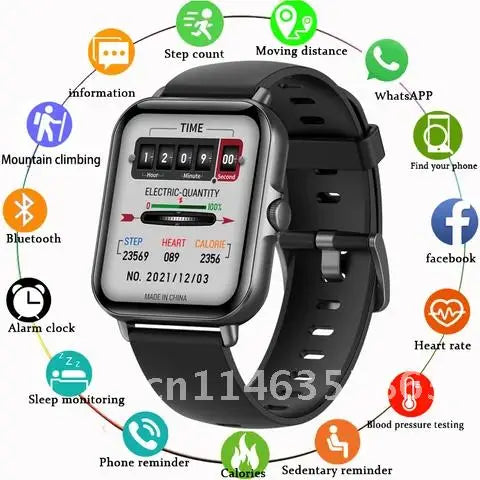 Men Women Watches Smart Sport 2022 1.69 Full Touch Screen Color Health Smartwatch Bluetooth Call For Xiaomi Huawei IOS