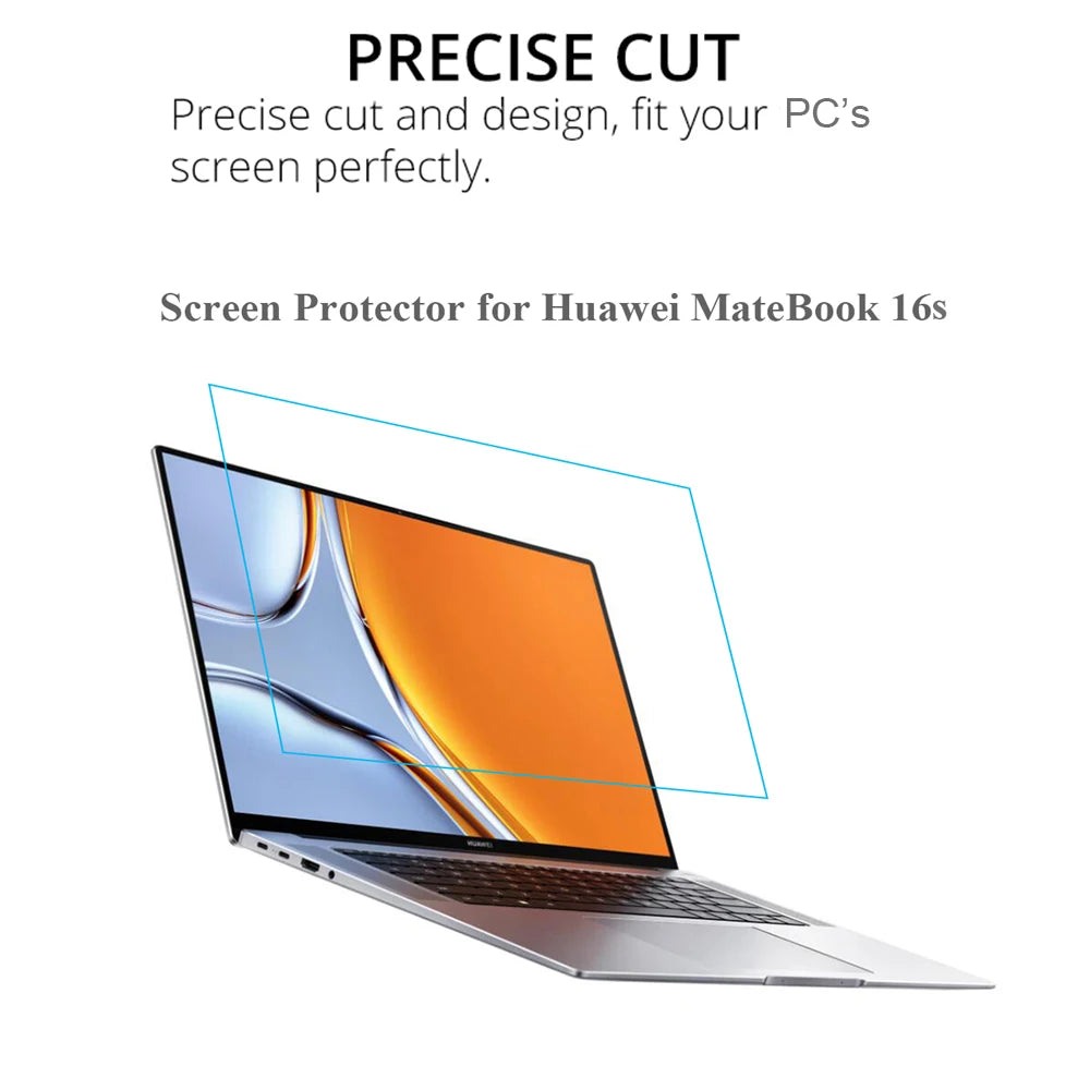 For Huawei Matebook 16s Screen Protector Laptop Tempered Glass for Mate Book 16s 0.3MM 9H HD Transparent Protective Film