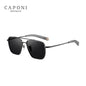 CAPONI Pure Titanium Men's Sunglasses Seiko Polarized Photochromic Outdoor Shades UV400 Original Brand Sun Glasses BS50004