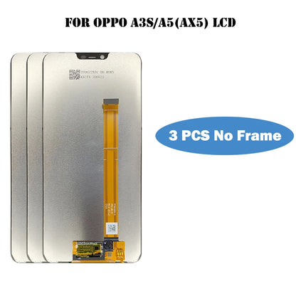 100% Tested Original 6.2" Display For OPPO A3s A5 AX5 LCD Touch Screen Assembly Replacement CPH1809 CPH1851 PBAM00 PBAT00 PBBM30