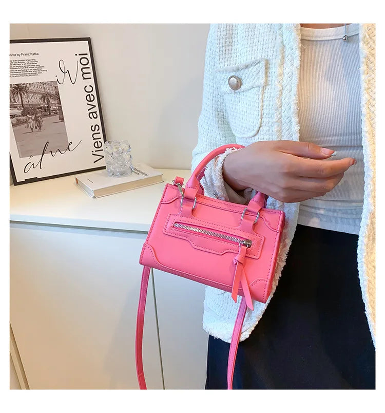 Crossbody Bag for Women New Fashion Casual Western Style Shoulder Handbag Simple Texture Messenger Small Square Bag